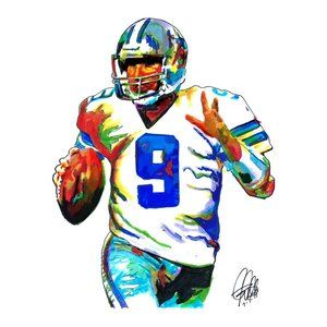 Tony Romo Dallas Cowboys Football Poster Print Wall Art 18x24